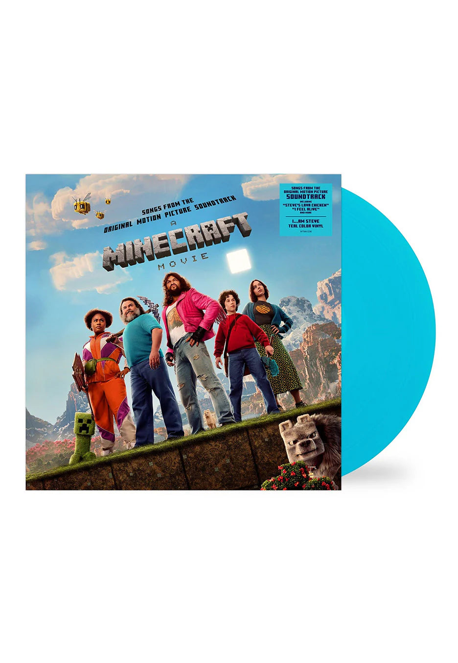 A Minecraft Movie (Songs From The Original Motion Picture Soundtrack) LP ( I... Am Steve Teal Color Vinyl)