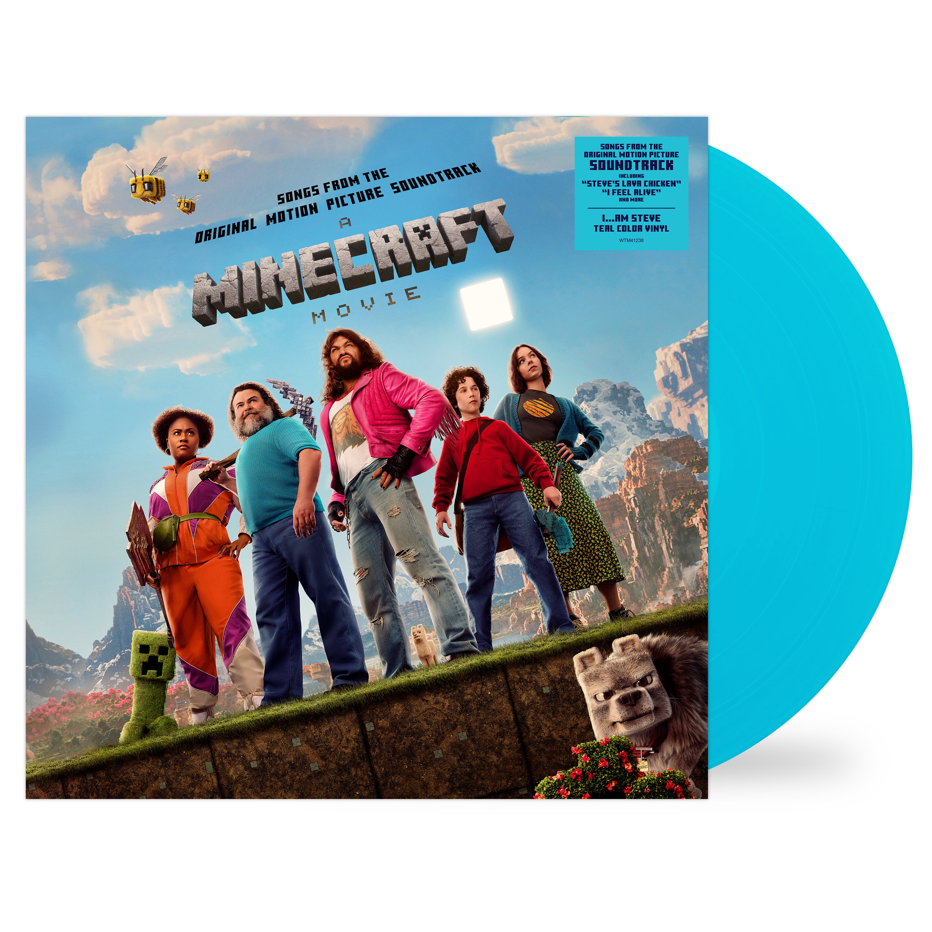 A Minecraft Movie (Songs From The Original Motion Picture Soundtrack) LP ( I... Am Steve Teal Color Vinyl)
