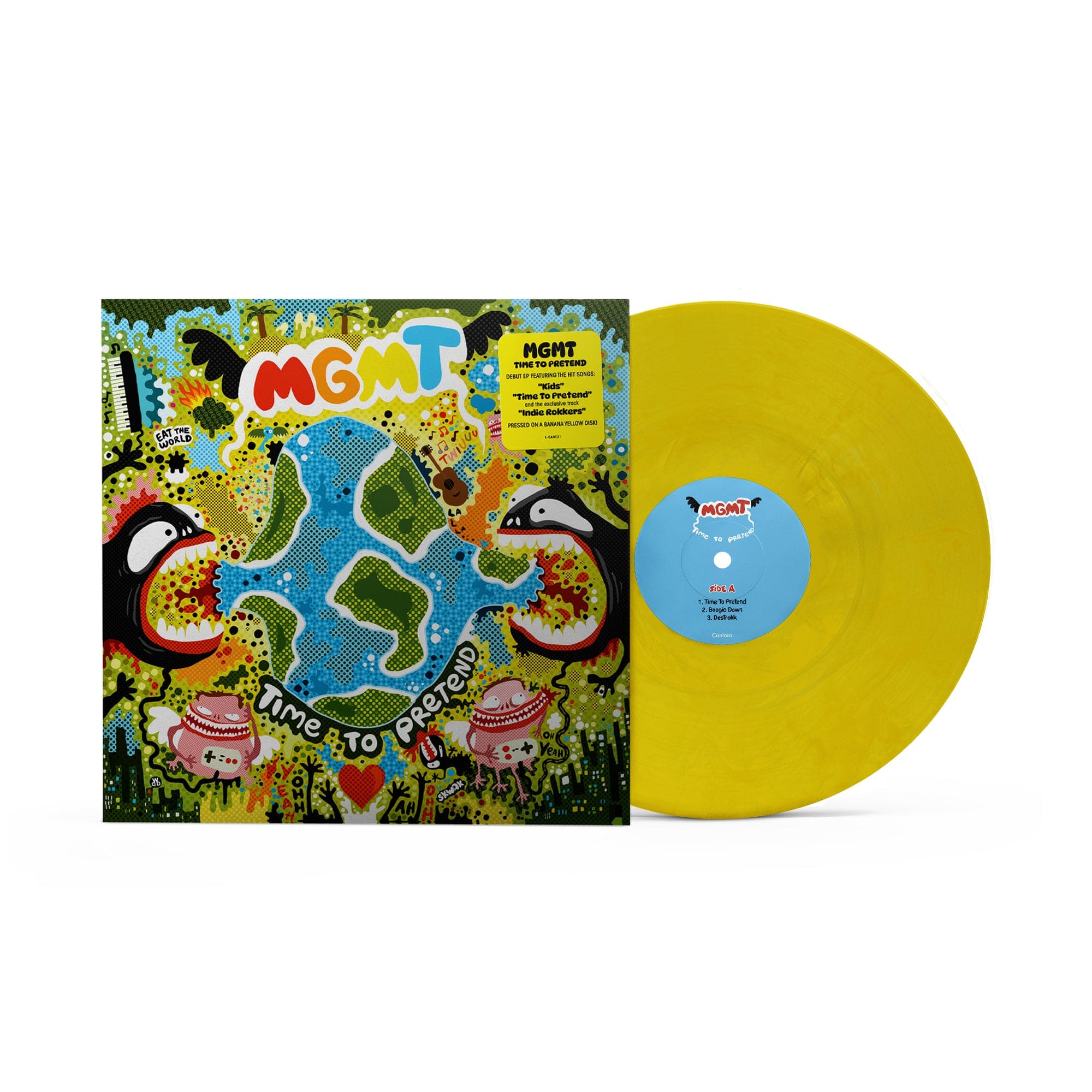 MGMT - 'Time to Pretend' EP (Banana Yellow Vinyl)
